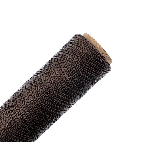 Waxed Polyester Thread Spool 3ply - 500ft - 0.38mm - Dark Brown