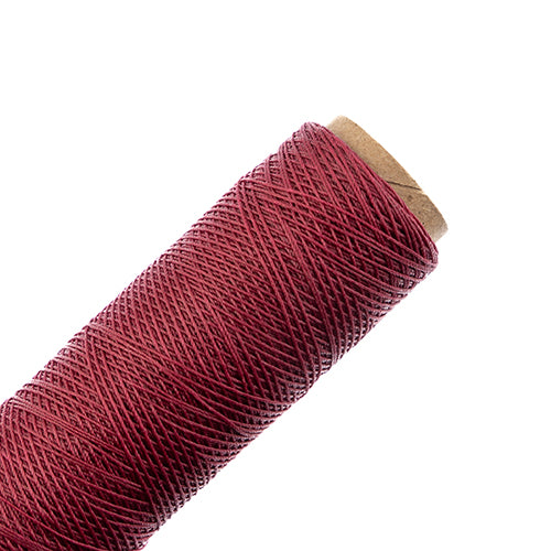 Waxed Polyester Thread Spool 3ply - 500ft - 0.38mm - Wine