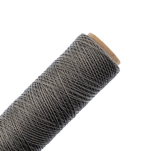 Waxed Polyester Thread Spool 3ply - 500ft - 0.38mm - Grey