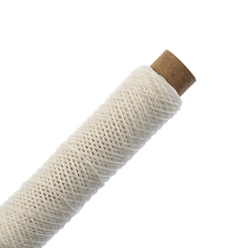 Waxed Polyester Thread Bobbin 3 Ply - 75ft - 0.38mm  -  White