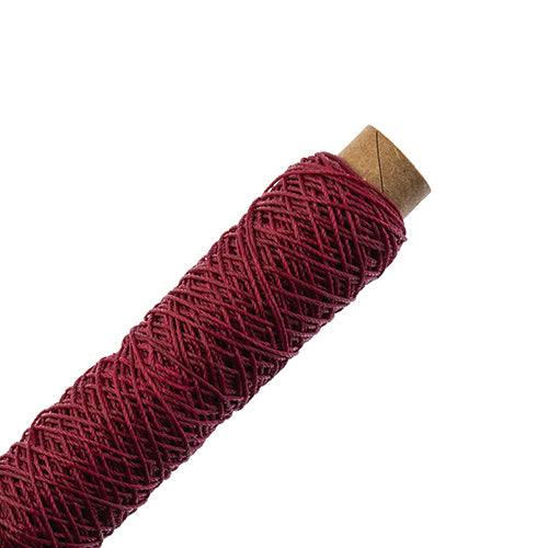 Waxed Polyester Thread Bobbin 3 Ply - 75ft - 0.38mm  -  Wine