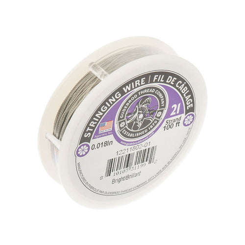 Stringing Wire 21 Strand 100ft - 0.018in  - Bright