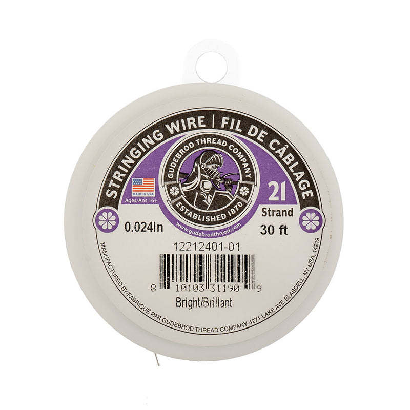 Stringing Wire 21 Strand 30ft - 0.024in  - Bright