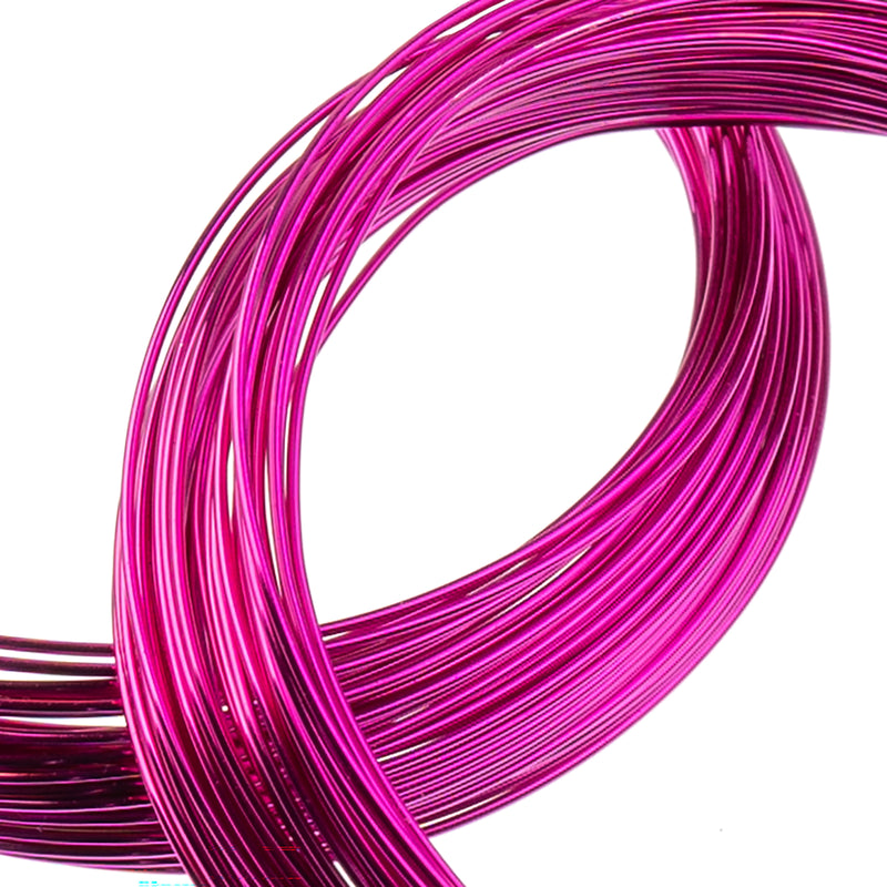 Colored Copper Wire Wrapping Tarnish Resistant -  Fuchsia